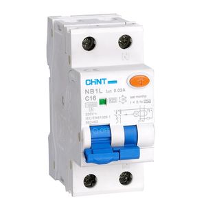 АВДТ NB1L 1P+N B16 300мА тип AC 6кА, электромеханический (R)